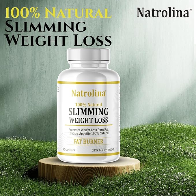 Natrolina 100% Natural Slimming Weight Loss Diet Pills 60 Capsules | Excellent for Keto Diet | Non-Prescription Weight Loss Aid Supplements