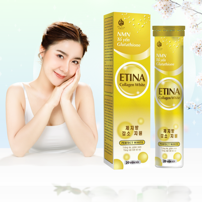 Etina Collagen White Korea slimming and skin whitening effervescent tablets